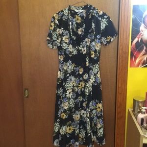 NWOT Nanette Lepore Floral Print Belted Dress